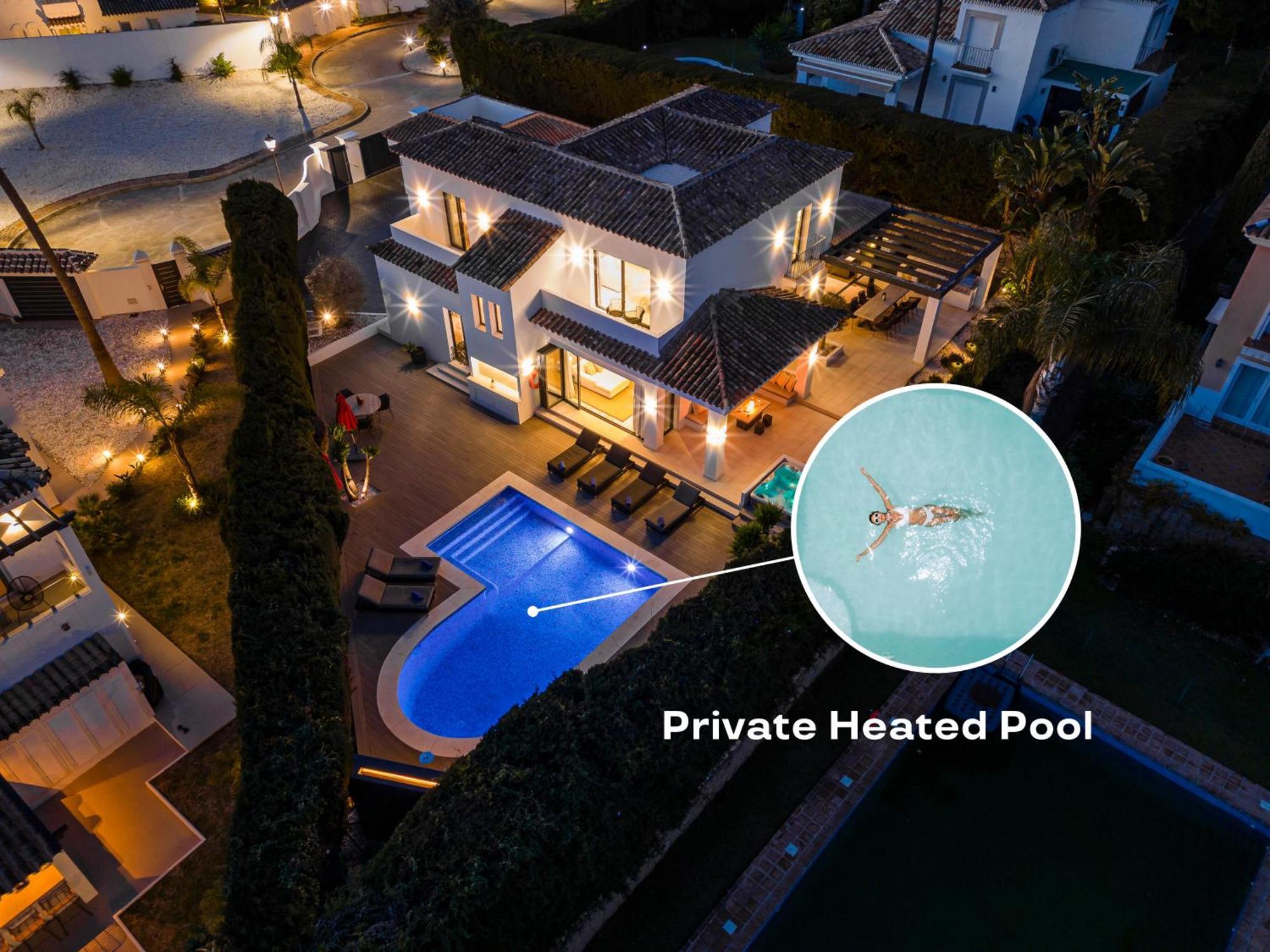 Vacation Marbella I Villa Lina, Golf Valley, Private Heated Pool, Jacuzzi, Close To The Marina Zewnętrze zdjęcie